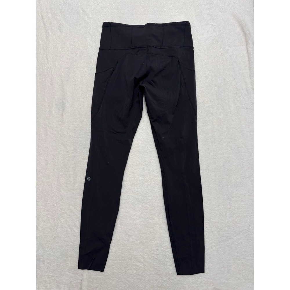 Lululemon Women's Black Wunder Train High-Rise Tight Side Pockets Size 6